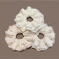 Gifty - Polka Dot Lace Trim Double Layer Scrunchie