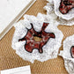 Gifty - Red Plaid Lace Hair Tie