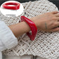 Lovra irregular bangle bracelet styled with other minimalist jewelry pieces