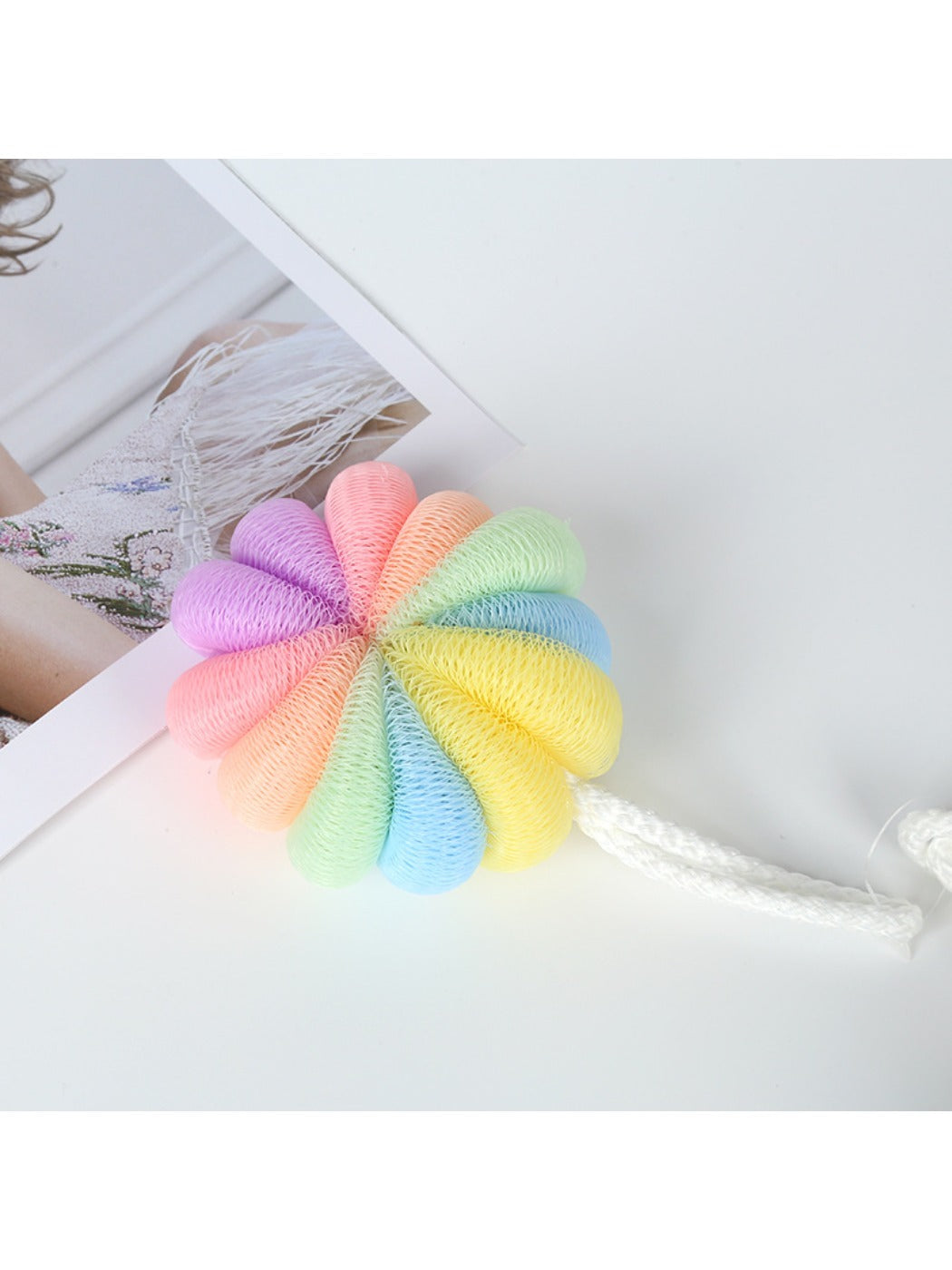 Papo - Rainbow Color Block Bath Pouf
