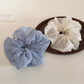 Gifty - Ruched Polyester Bow Detail Fabric Scrunchie