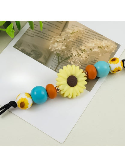 Keypus - Pretty Silicone Daisy Keychain