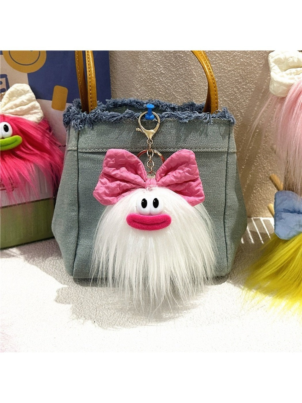 Keypus - Funny Bow Doll Bag Charm Keychain