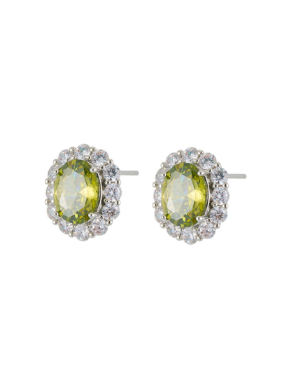 Earedge - Geometric Oval Fashion Stud Earrings Style
