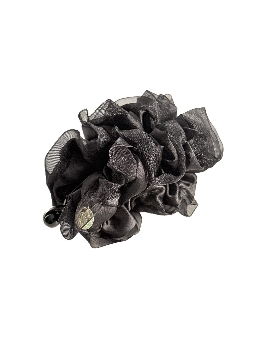 Beau - Bubble Pleated Mesh Flower Bud Banana Clip