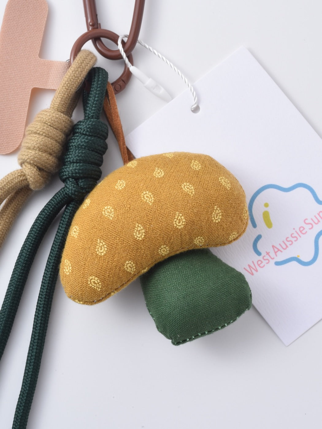 Keypus - Floral Patterns Colorful Mushroom Keychain