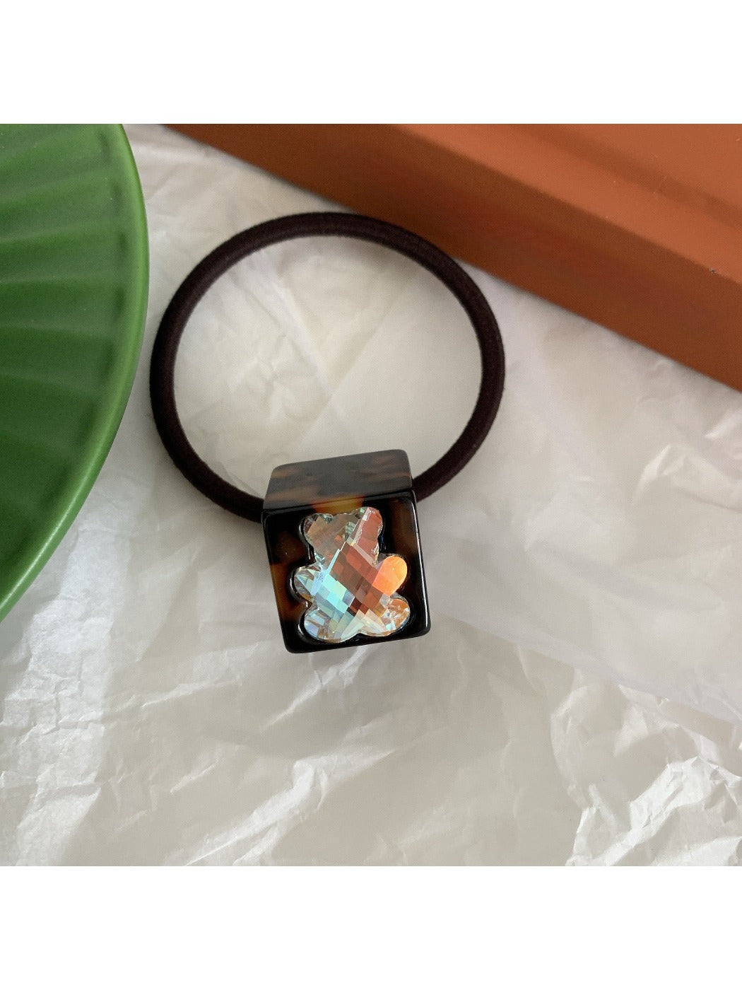 Gifty - Acetate Cube Bear Hair Tie