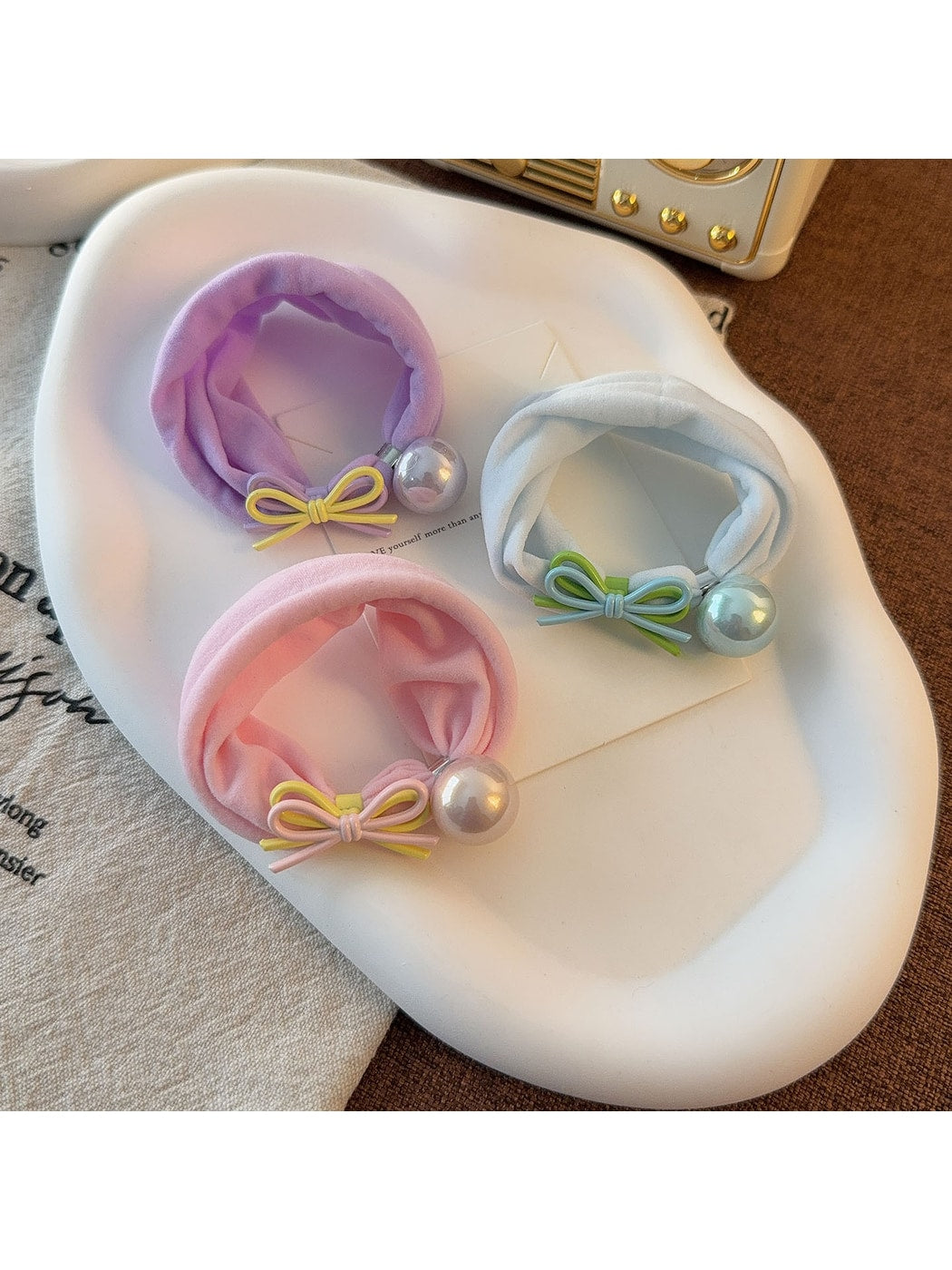 Gifty - Sweet Style Double Bow Decorative Scrunchie