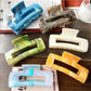 Beau marble pattern square claw clip on white background showing front view