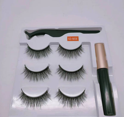 Eyeloo - 3 Pair Magnetic Eyelashes Magnetic Eyeliner and Lashes Kit