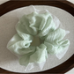 Gifty - Solid Mesh Lace Trim Oversized Scrunchie