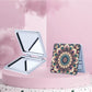Mirroray - Floral Print Foldable PU Glass Mirror