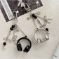 Keypus - Beaded Headphone Charm Alloy Keychain