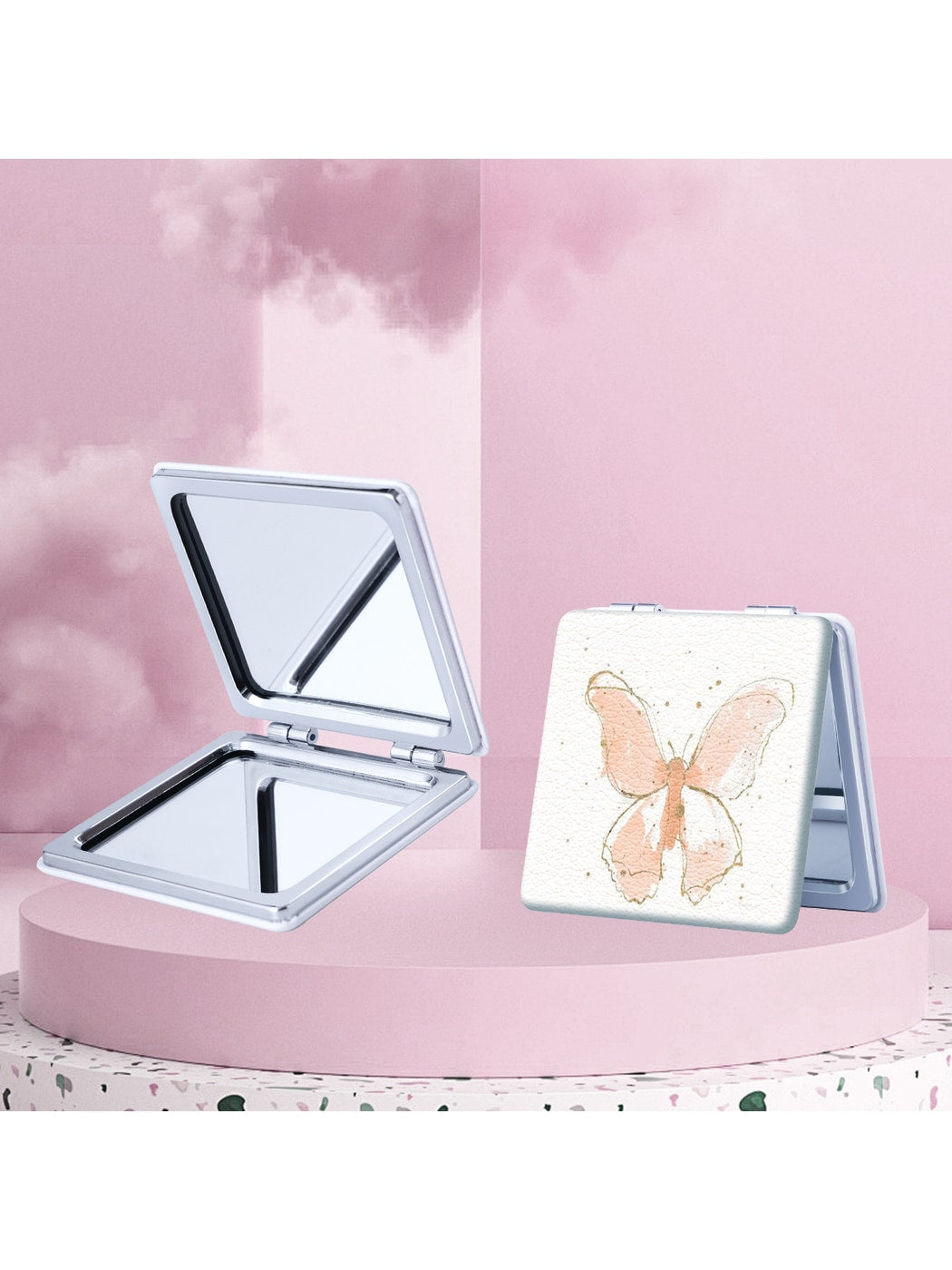 Mirroray - Printed Foldable Desktop Touch Up Mirror