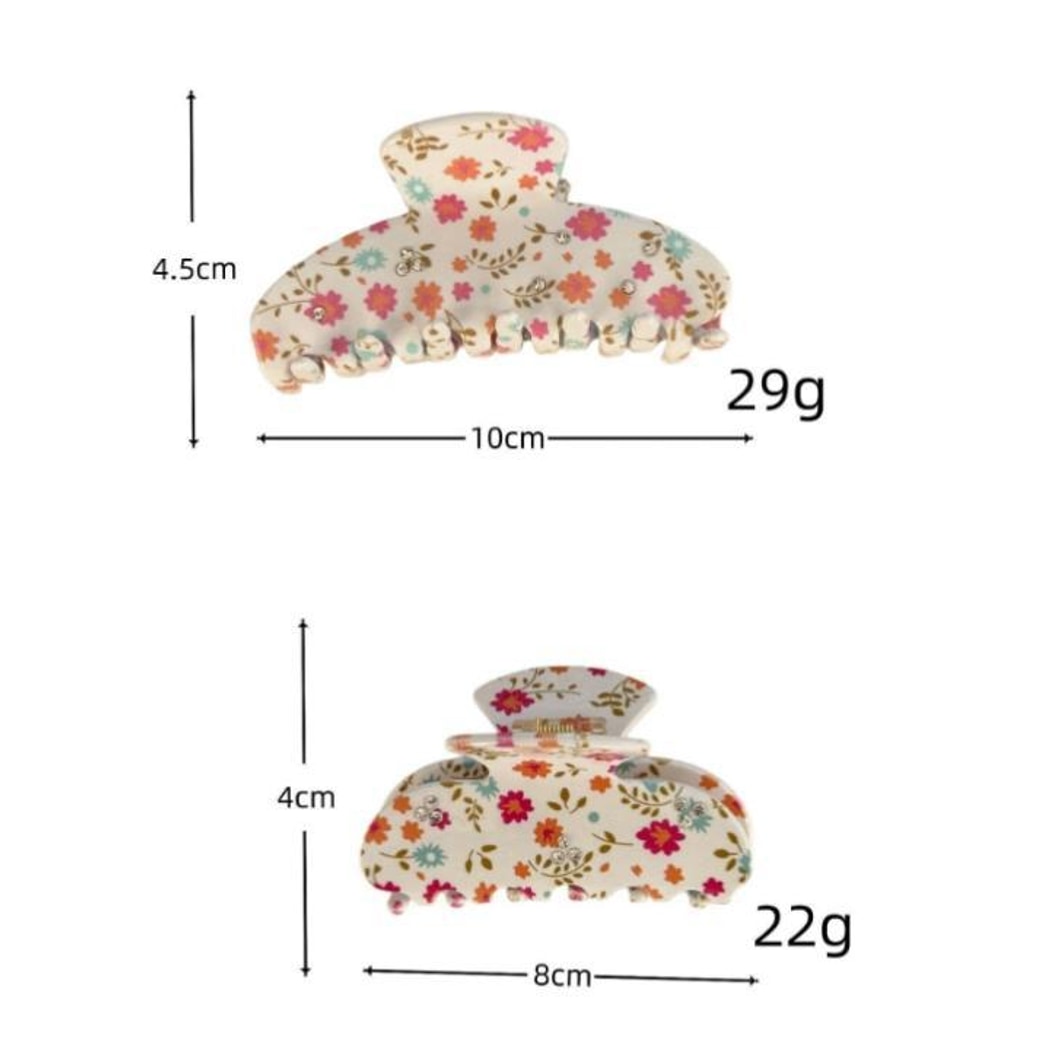 Beau - Fresh Sweet Floral Print Claw Clip