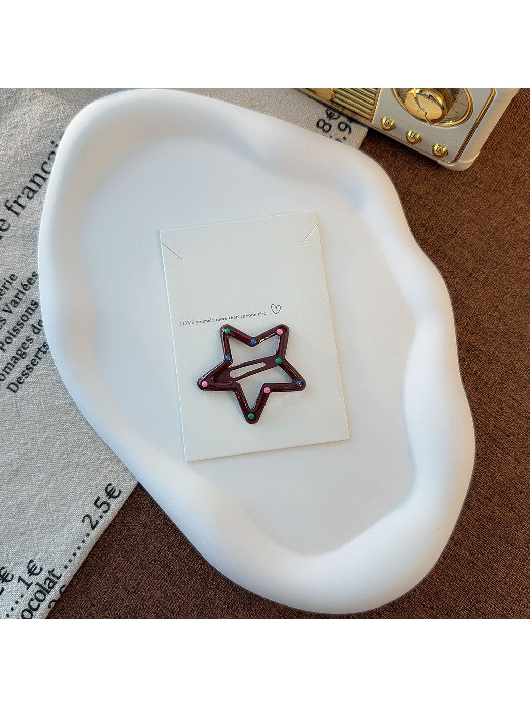 Beau - Sweet Style Star Snap Alloy Hair Clip