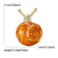 Brovia - Creative Enamel Snail Insect Brooch Pin