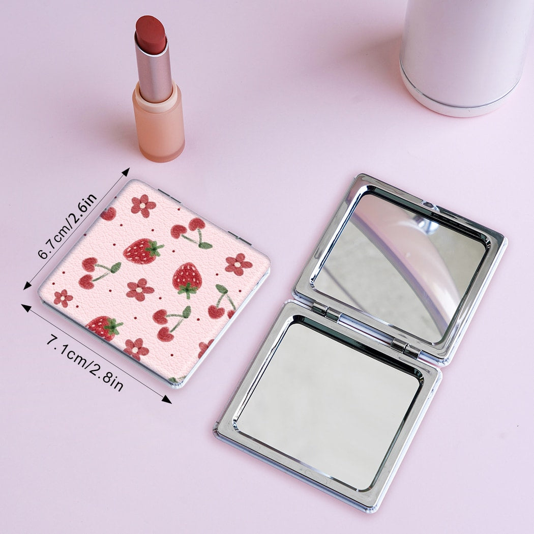 Mirroray - Portable Fruit Print Compact Makeup Mirror