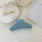 Beau - Striped Acrylic Glossy Finish Claw Clip