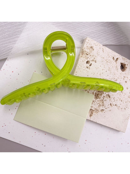 Beau - Essential Solid Color Crisscross Design Claw Clip