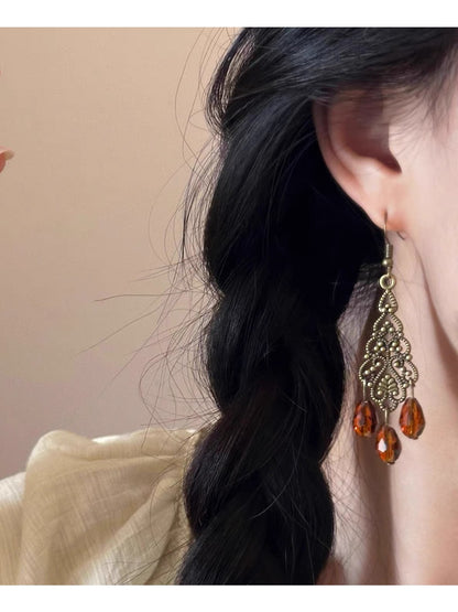 Earedge - Brown Bohemian Vacation Earrings