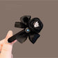 Beau - Black Rose Bow Hair Clip