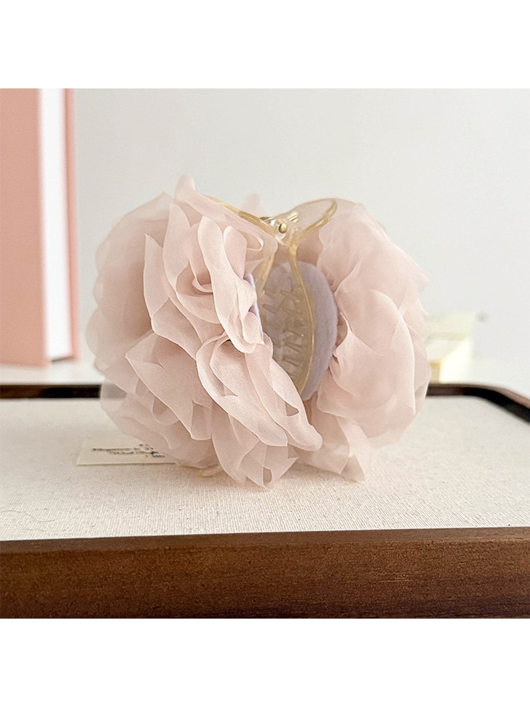 Beau - Floral Mesh Flower Bud Decorative Claw Clip
