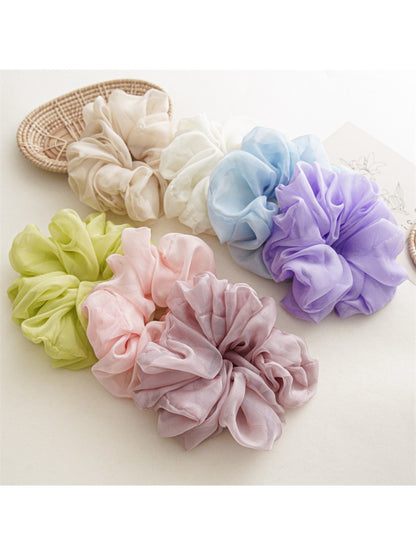 Gifty - Solid Color Chiffon Scrunchie