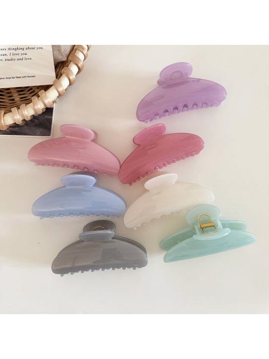 Beau - Fan Shaped Acrylic Alloy Hair Claw Clip