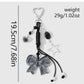 Keypus - Y2K Acrylic Bow Heart Star Dangle Keychain