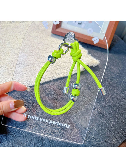 Keypus - Solid Color Knotted Wrist Phone Strap Lanyard
