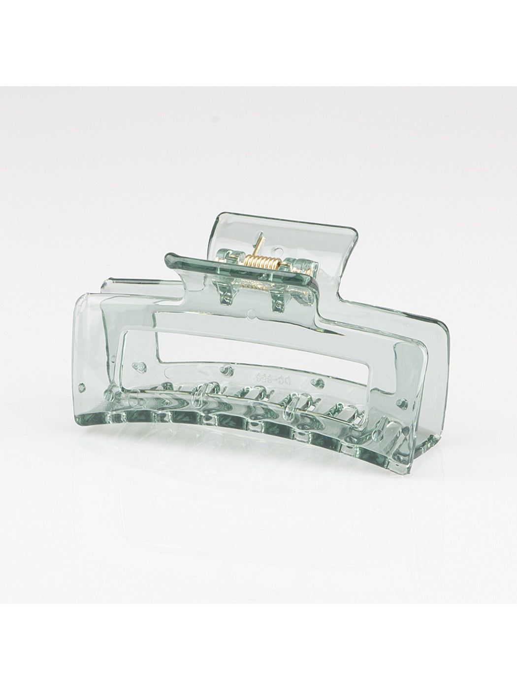 Beau - Clear Solid Color Openwork Square Claw Clip