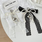 Keypus - Sweet Beaded Bow and Heart Decorative Keychain