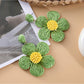 Earedge minimalist flower drop earrings styled with casual outfit