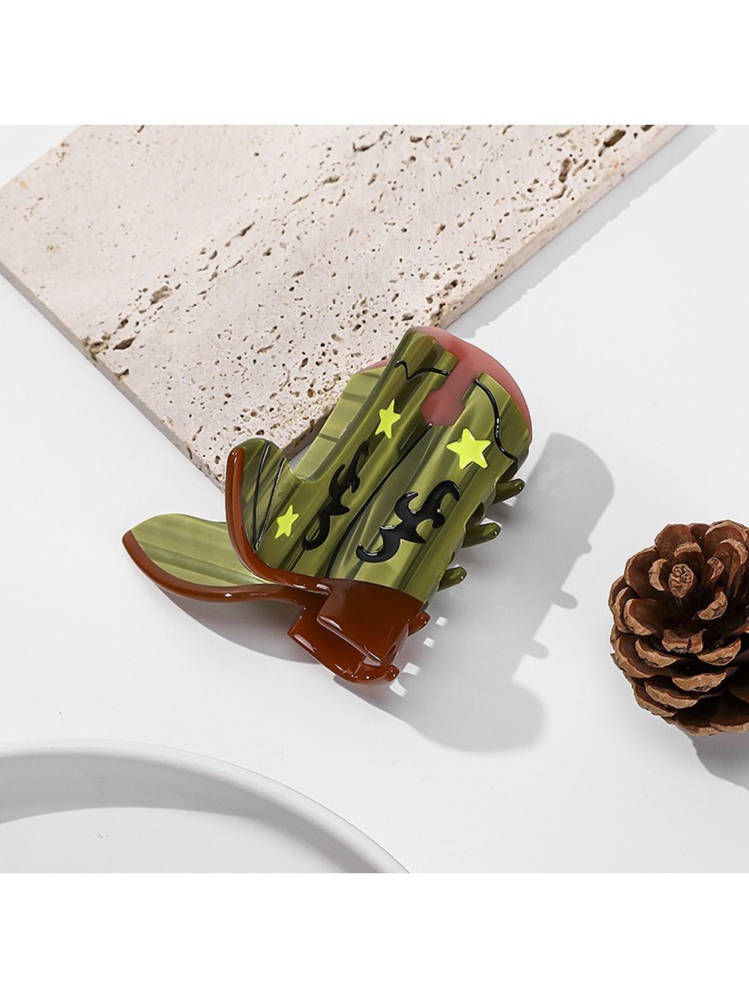 Beau - Shoe And Hat Shaped Hair Clips