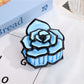 Beau - Rose Shape Plastic Floral Decorative Claw Clip
