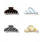 Beau - Oval Acetate Fiber Patterned Hair Claw Clip