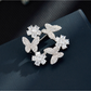 Brovia - Butterfly Wreath Alloy Brooch Fashion Pin