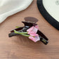 Beau - Fashion Lily Pattern Acetate Hair Clip