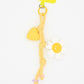 Keypus - Sunflower Smiley-Shaped Keychain