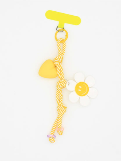 Keypus - Sunflower Smiley-Shaped Keychain