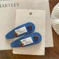 Beau - Blue Cherry Geometric Hair Clip