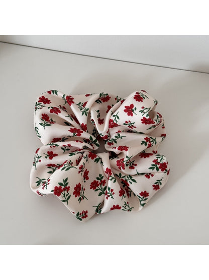 Gifty - Sweet Floral Pattern Polyester Hair Tie Scrunchie