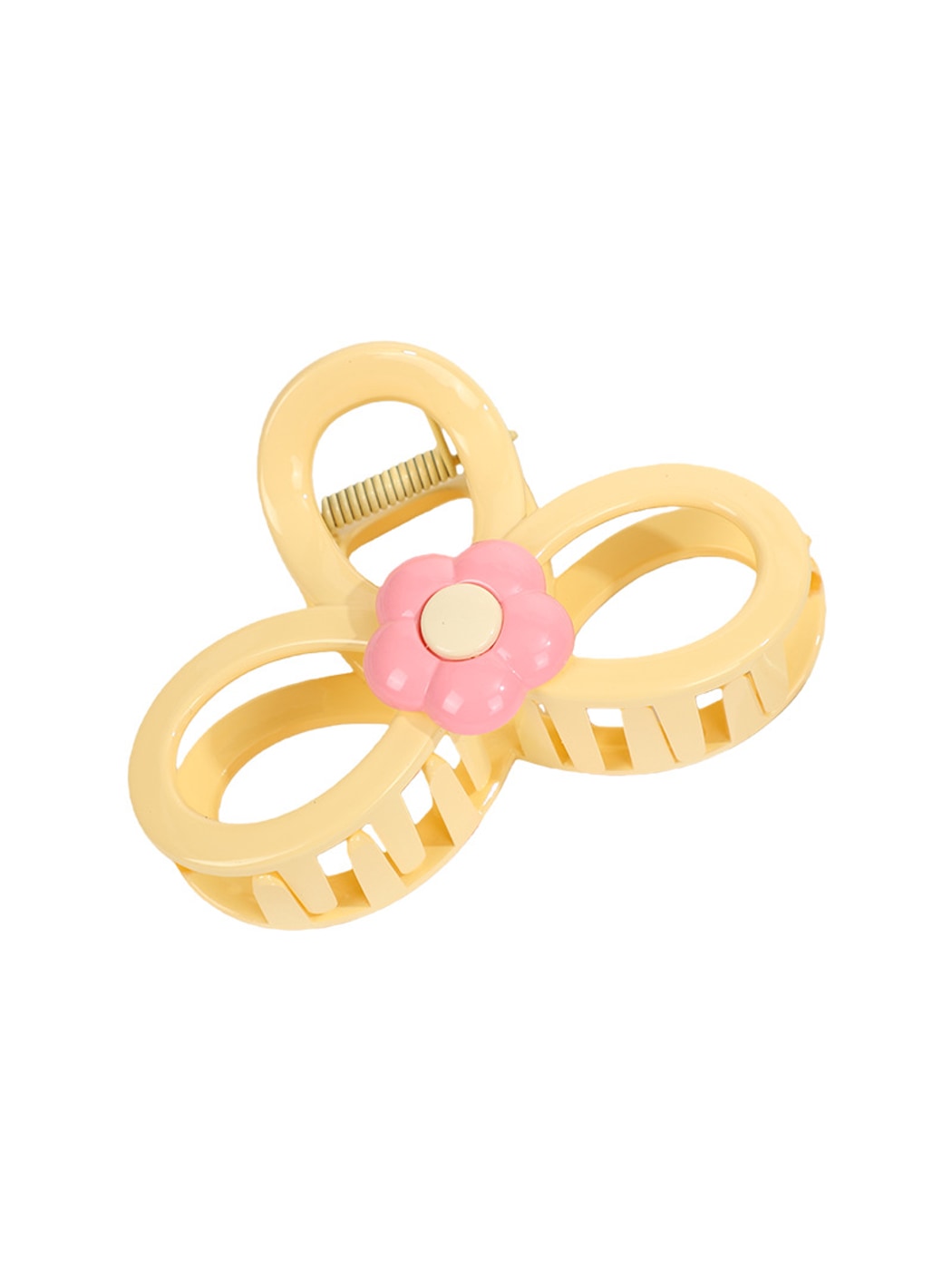 Beau - Retro Floral Bow Shape Hair Section Claw Clip