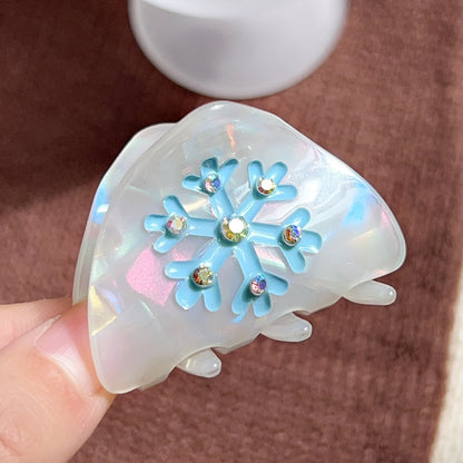 Beau - Sweet Christmas Snowflake Triangular Claw Clip
