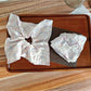 Gifty - Dreamy Floral Polyester Fabric Bow Scrunchie