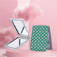 Mirroray - Vintage Check Pattern Rectangular Vanity Mirror