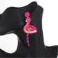 Earedge - Pink Flamingo Tassel Earrings