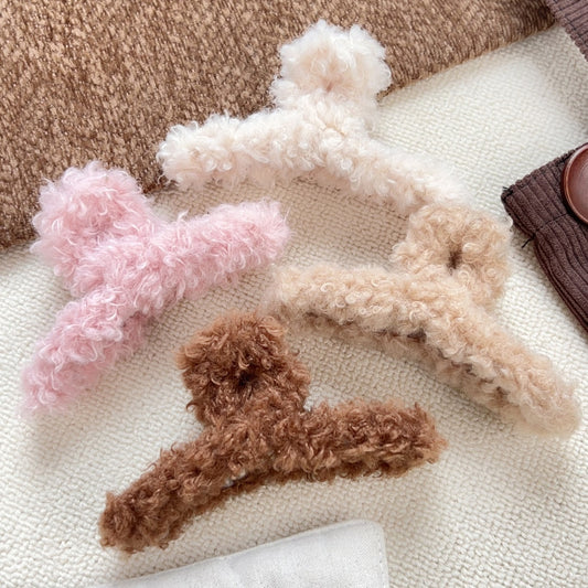 Beau - Soft Plush Pastel Elegant Claw Clip