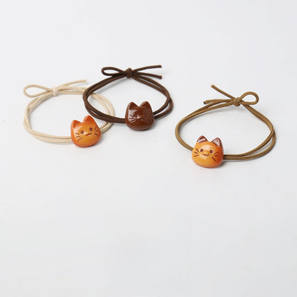 Gifty - Cute Cartoon Cat Face Elastic Hair Tie